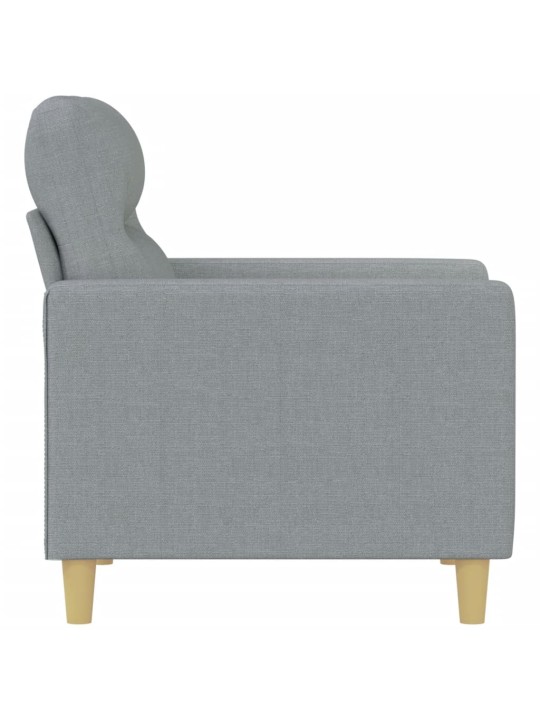 Křeslo světle šedé 60 cm textil