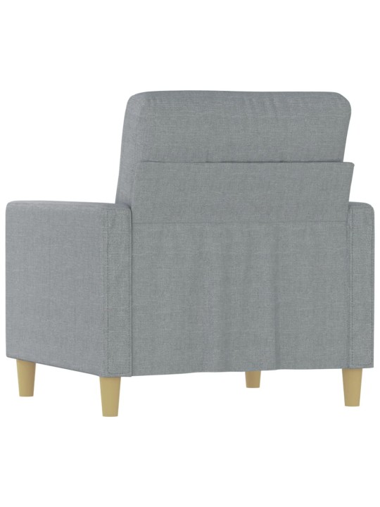 Křeslo světle šedé 60 cm textil