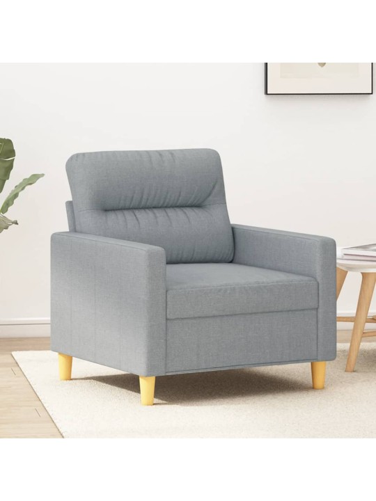 Křeslo světle šedé 60 cm textil
