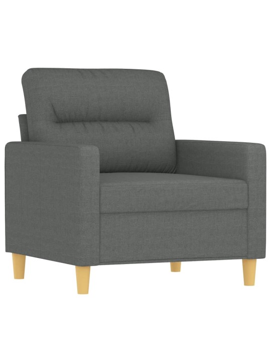 Křeslo tmavě šedé 60 cm textil