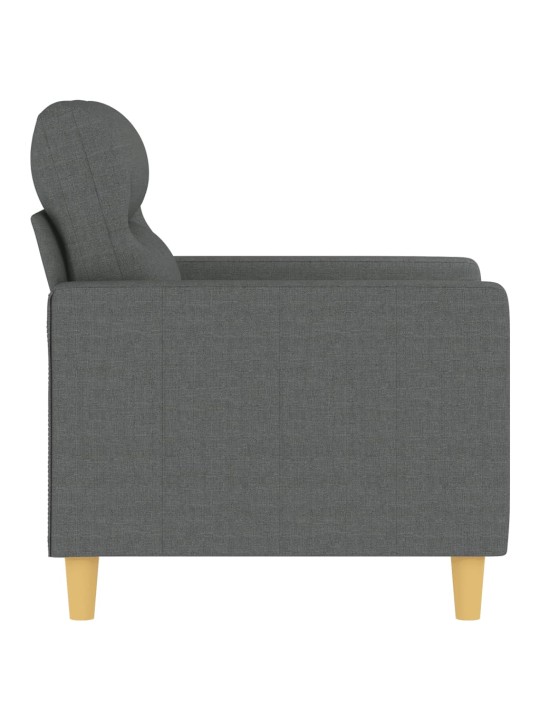 Křeslo tmavě šedé 60 cm textil