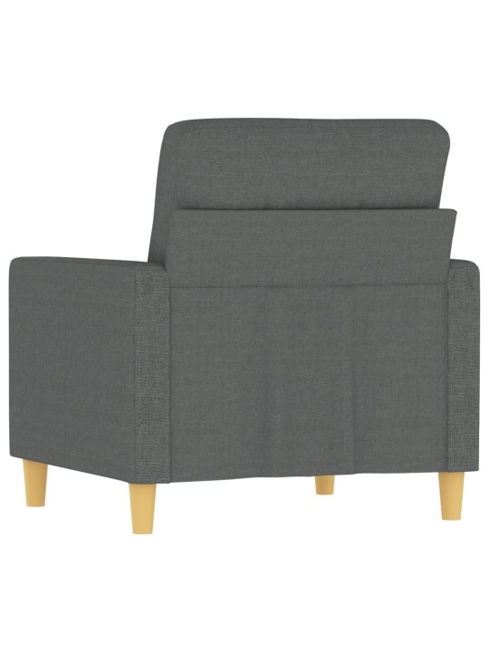 Křeslo tmavě šedé 60 cm textil