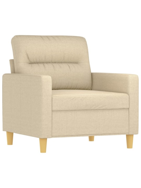 Křeslo krémové 60 cm textil
