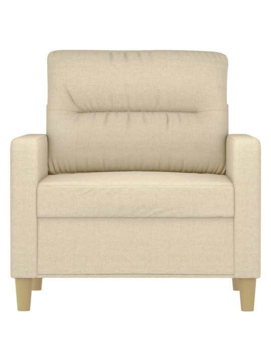 Křeslo krémové 60 cm textil