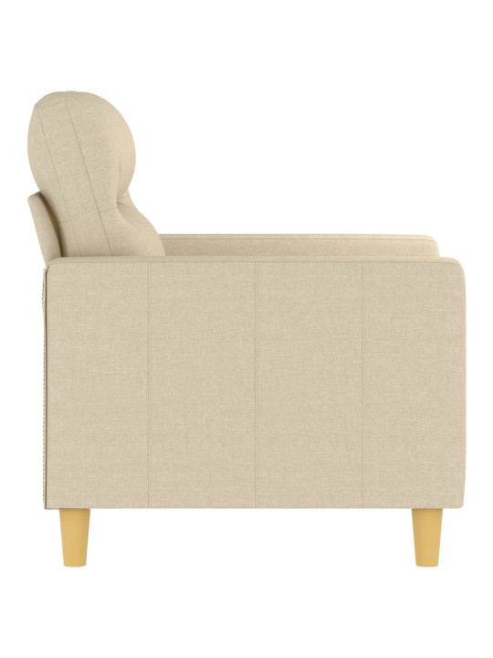 Křeslo krémové 60 cm textil