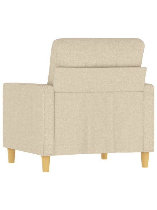 Křeslo krémové 60 cm textil