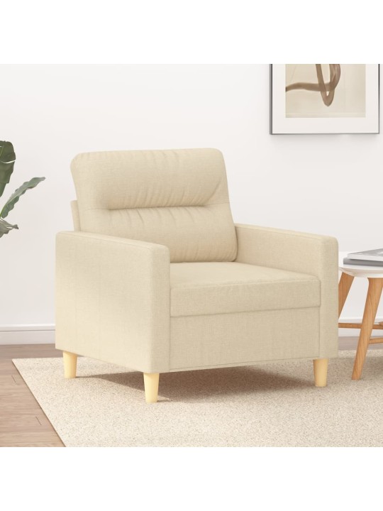 Křeslo krémové 60 cm textil