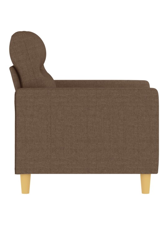 Křeslo hnědé 60 cm textil