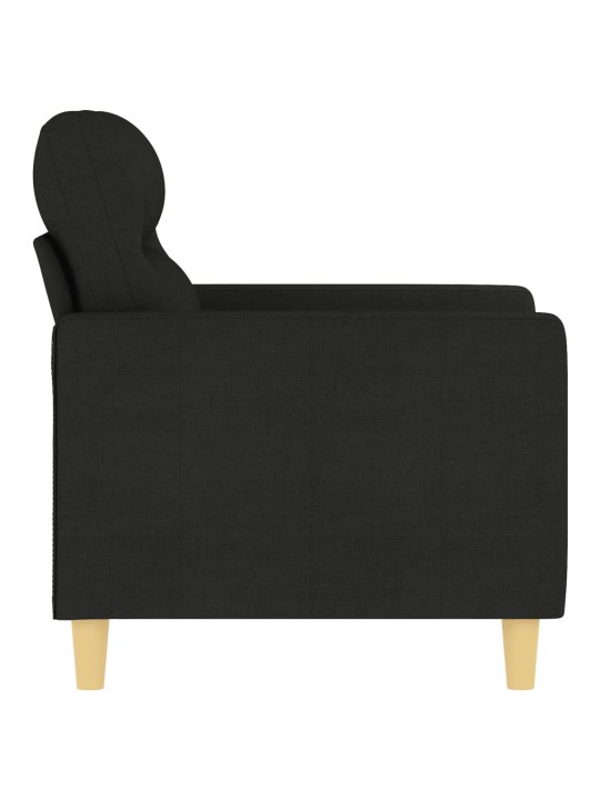 Křeslo černé 60 cm textil