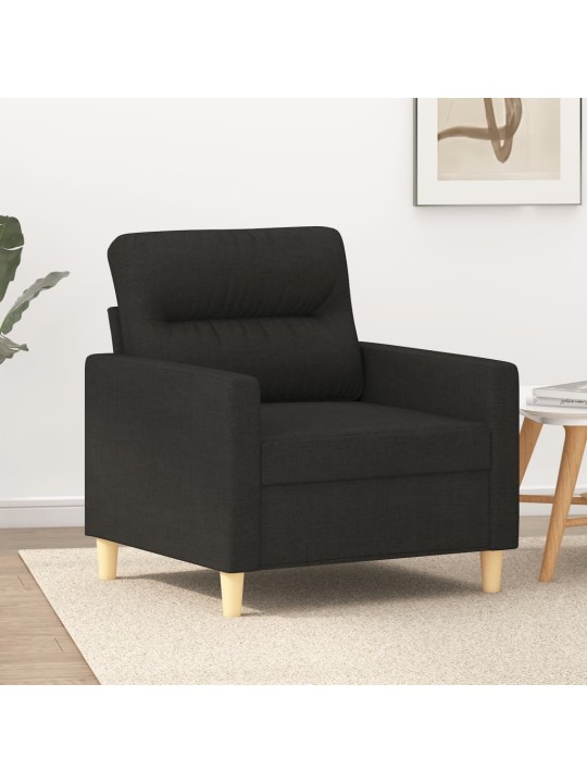 Křeslo černé 60 cm textil