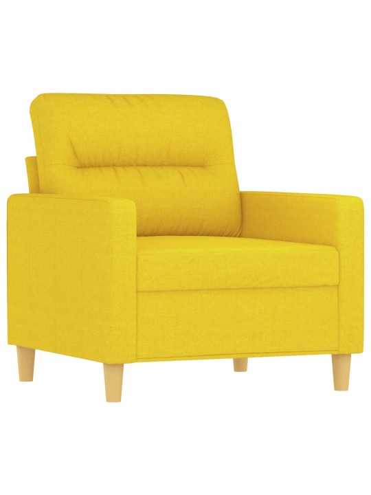 Křeslo světle žluté 60 cm textil