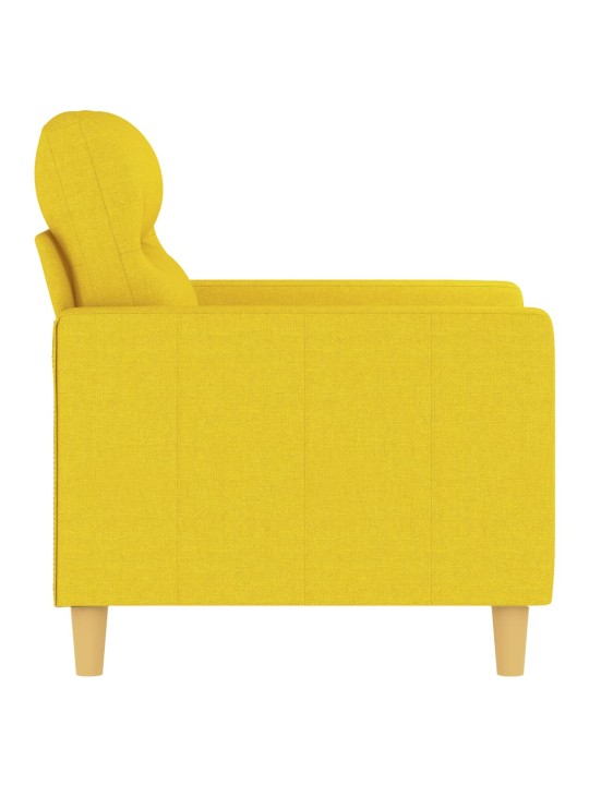 Křeslo světle žluté 60 cm textil