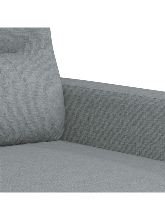 2místná pohovka světle šedá 120 cm textil