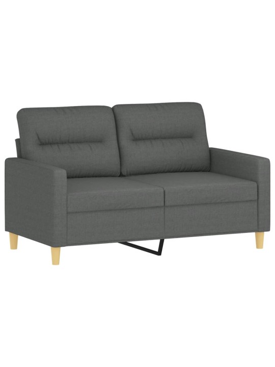 2místná pohovka tmavě šedá 120 cm textil