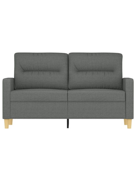 2místná pohovka tmavě šedá 120 cm textil