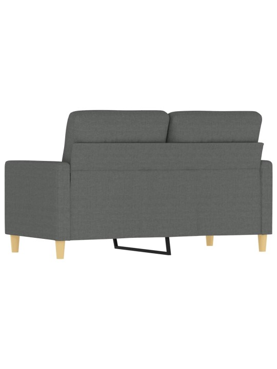 2místná pohovka tmavě šedá 120 cm textil
