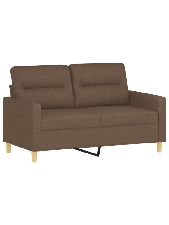2místná pohovka hnědá 120 cm textil