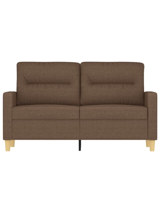 2místná pohovka hnědá 120 cm textil