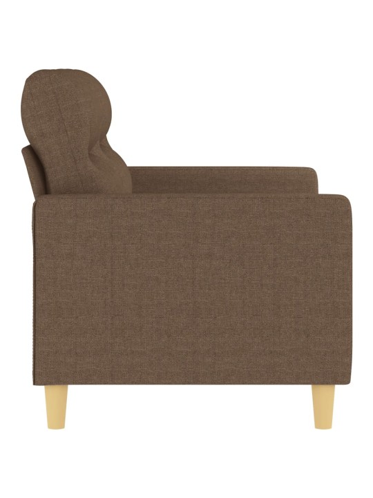 2místná pohovka hnědá 120 cm textil