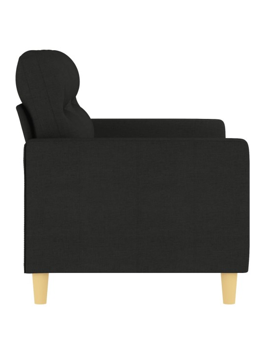 2místná pohovka černá 120 cm textil