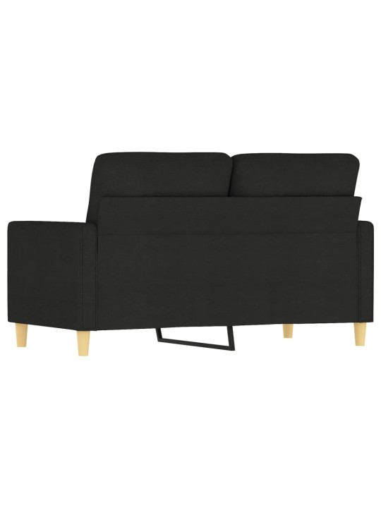 2místná pohovka černá 120 cm textil
