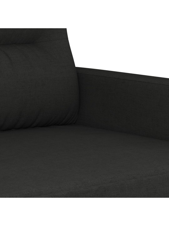 2místná pohovka černá 120 cm textil