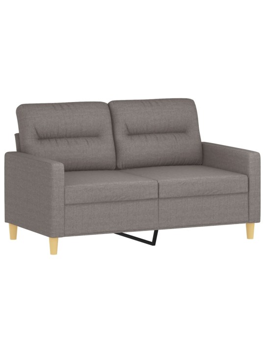 2místná pohovka taupe 120 cm textil