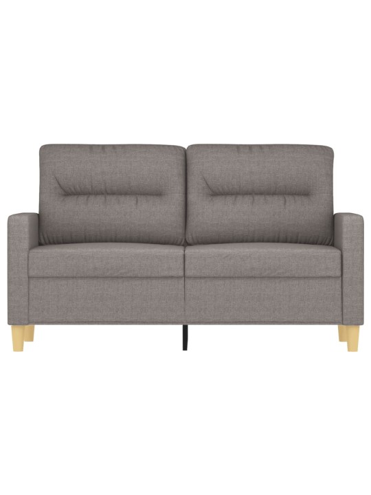 2místná pohovka taupe 120 cm textil