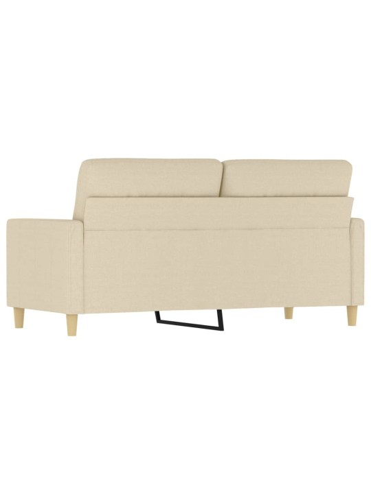 2místná pohovka krémová 140 cm textil