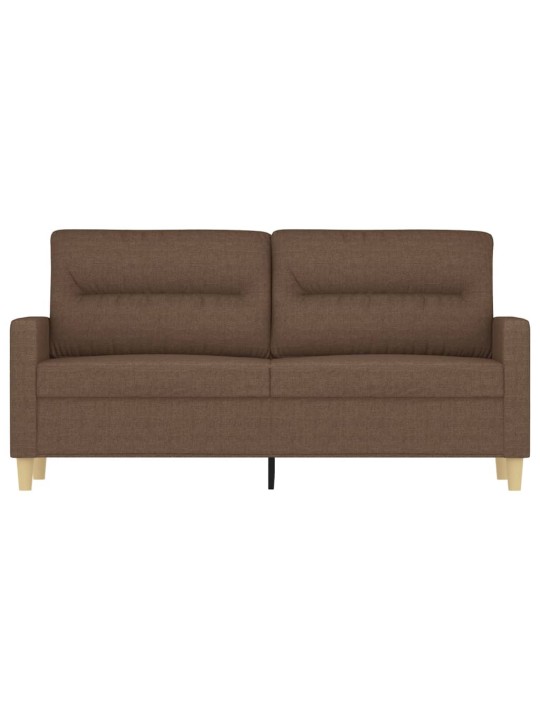 2místná pohovka hnědá 140 cm textil