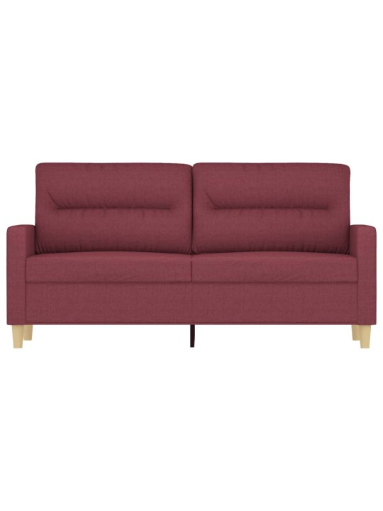 2místná pohovka vínová 140 cm textil