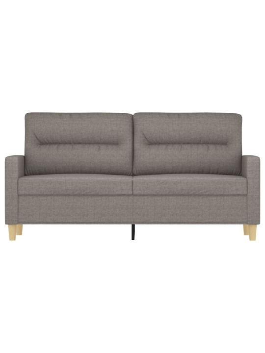 2místná pohovka taupe 140 cm textil