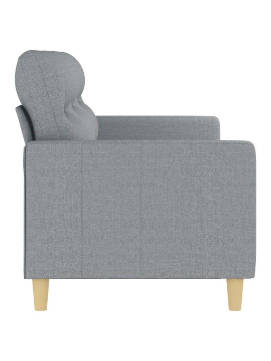 3místná pohovka světle šedá 180 cm textil