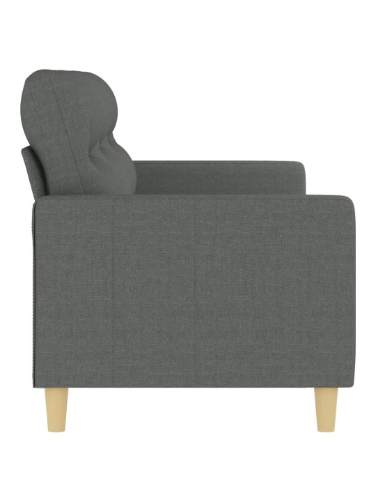 3místná pohovka tmavě šedá 180 cm textil