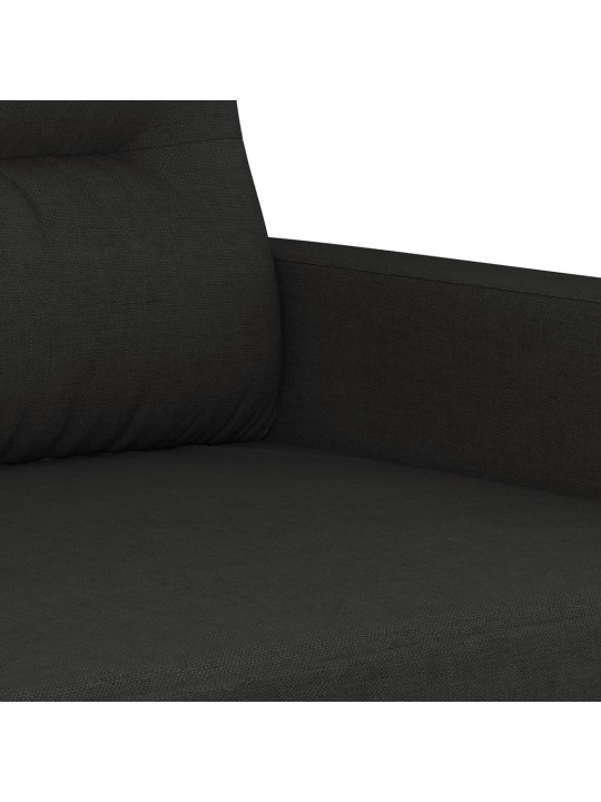 3místná pohovka černá 180 cm textil