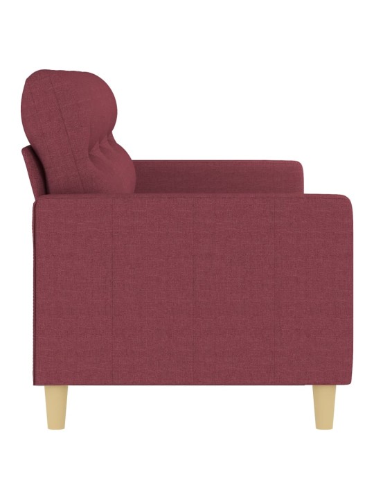 3místná pohovka vínová 180 cm textil