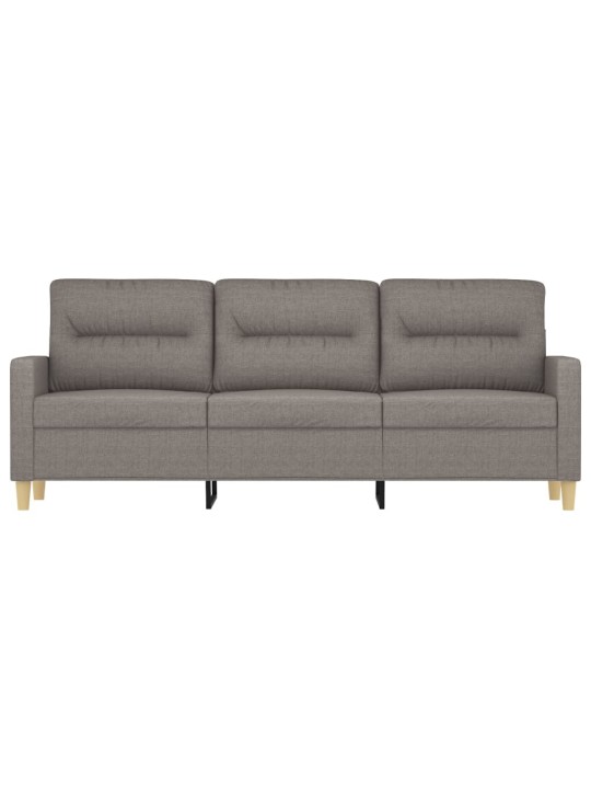 3místná pohovka taupe 180 cm textil