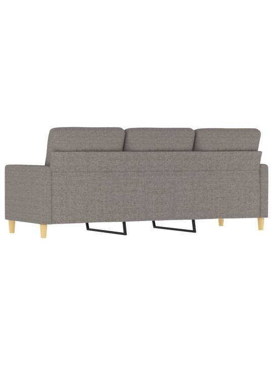 3místná pohovka taupe 180 cm textil