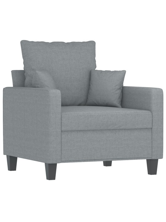 Křeslo světle šedé 60 cm textil