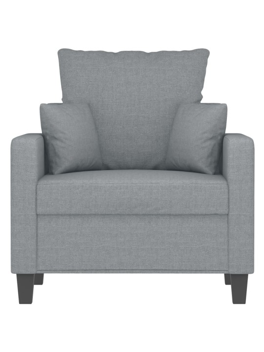 Křeslo světle šedé 60 cm textil