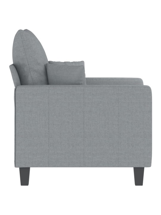 Křeslo světle šedé 60 cm textil