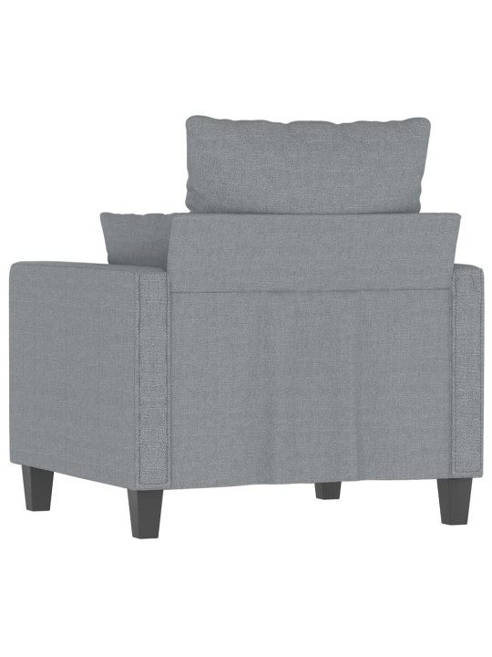 Křeslo světle šedé 60 cm textil