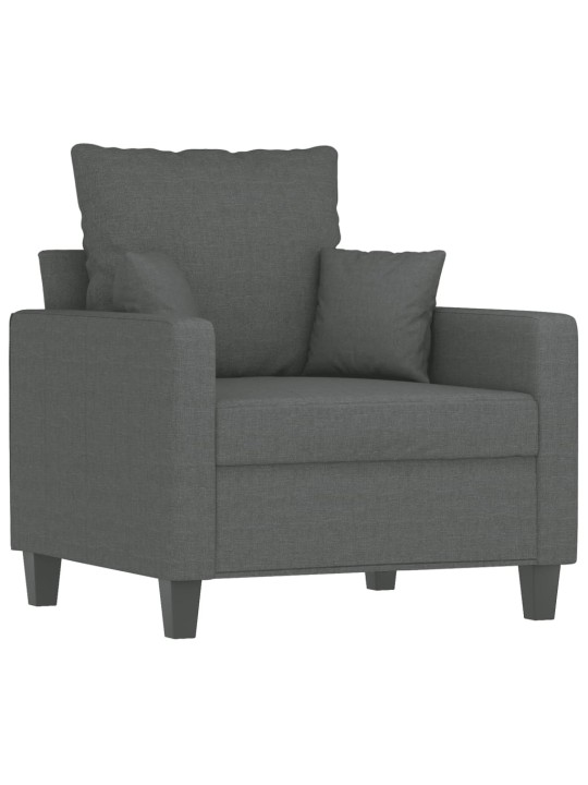 Křeslo tmavě šedé 60 cm textil