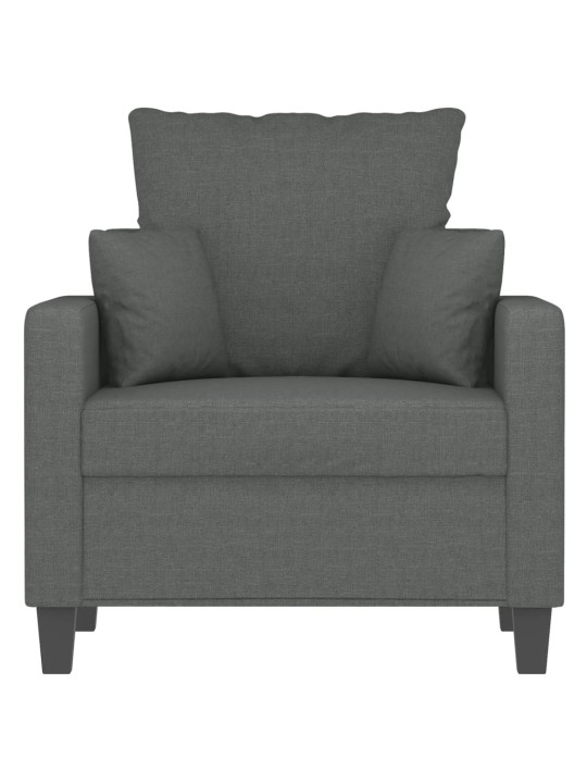 Křeslo tmavě šedé 60 cm textil