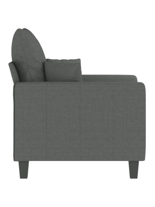 Křeslo tmavě šedé 60 cm textil
