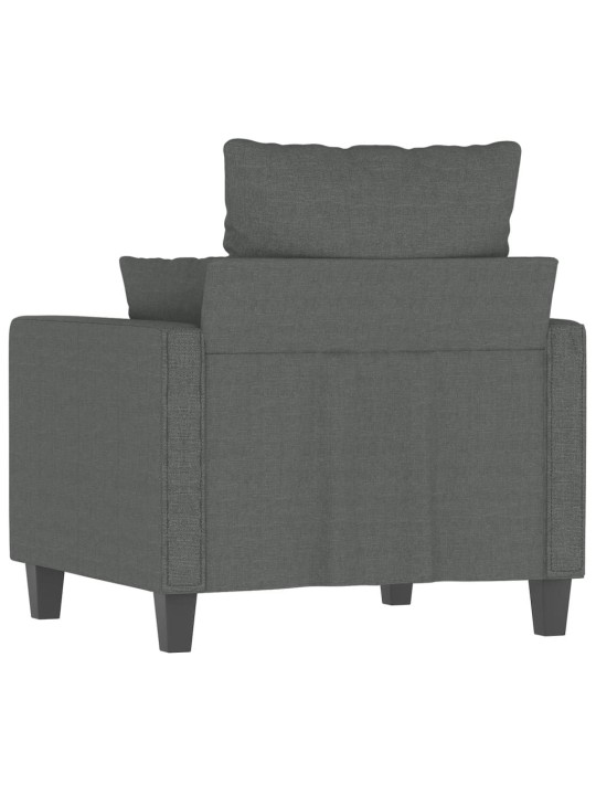 Křeslo tmavě šedé 60 cm textil