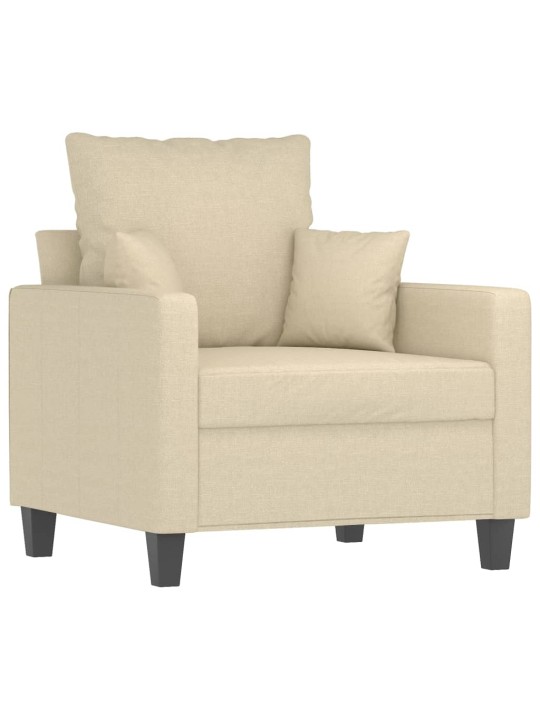 Křeslo krémové 60 cm textil