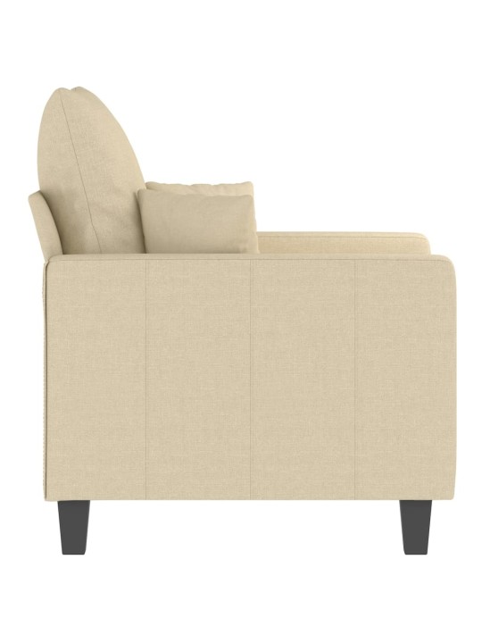 Křeslo krémové 60 cm textil