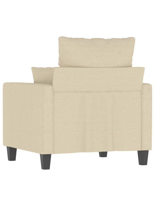 Křeslo krémové 60 cm textil