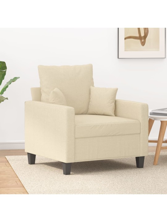 Křeslo krémové 60 cm textil